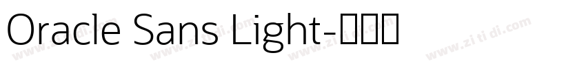 Oracle Sans Light字体转换
